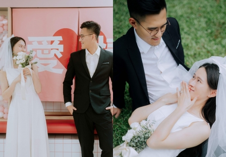 《新竹結婚登記攝影紀錄》燦爛笑容點綴幸福結婚登記/新竹市北區戶政事務所、新竹市北大公園