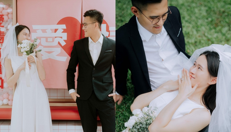 《新竹結婚登記攝影紀錄》燦爛笑容點綴幸福結婚登記/新竹市北區戶政事務所、新竹市北大公園