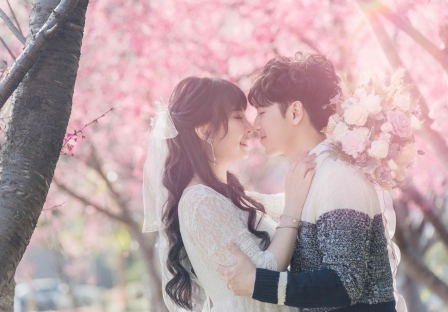 《台中結婚登記紀錄》愛在櫻木花道浪漫行/台中市東勢戶政事務所-新社辦事處、櫻木花道櫻花