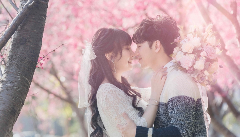 《台中結婚登記紀錄》愛在櫻木花道浪漫行/台中市東勢戶政事務所-新社辦事處、櫻木花道櫻花