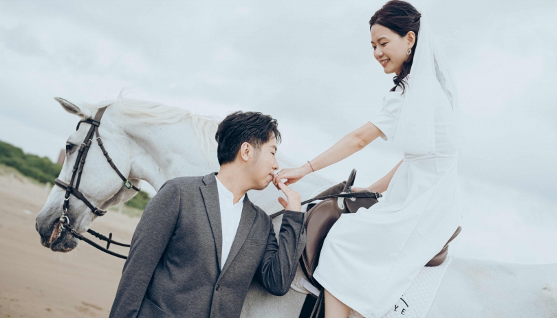 《新北結婚登記紀錄》實現了童話般的夢幻幸福/新北市淡水戶政事務所、沙崙海水浴場