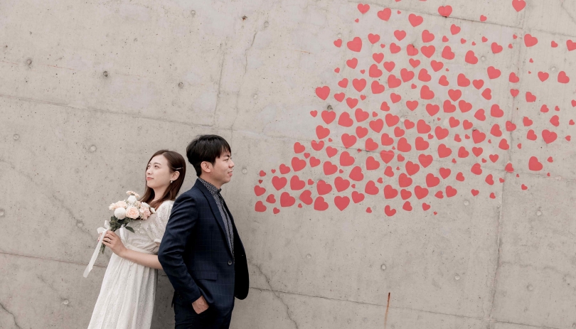 《高雄結婚登記紀錄》心花怒放的結婚登記/高雄市三民戶政事務所、大東藝術文化中心-溼地公園