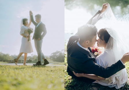 《桃園結婚登記攝影紀錄》結婚登記那微笑之中的幸福感/桃園市大溪區戶政事務所、落羽松公園