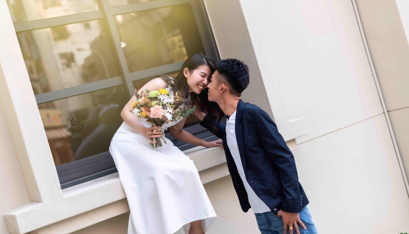 《台中婚攝結婚登記記錄》在幸福中一起天馬行空/台中市潭子區戶政事務所