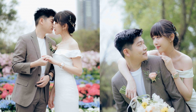 《台北結婚登記錄影紀錄》讓愛來說我們結婚登記時的美/臺北市大安區戶政事務所、大安森林公園