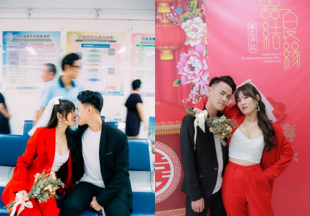 《台中結婚登記攝影紀錄》透過結婚登記的儀式感營造幸福氛圍/臺中市南屯區戶政事務所
