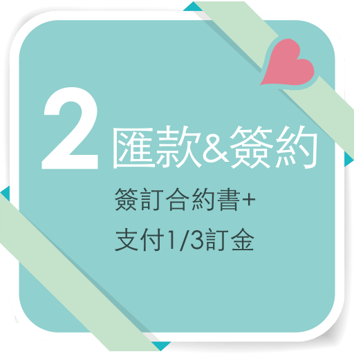 婚禮錄影步驟2匯款簽約
